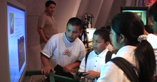 picture of kids enjoying an exhibit