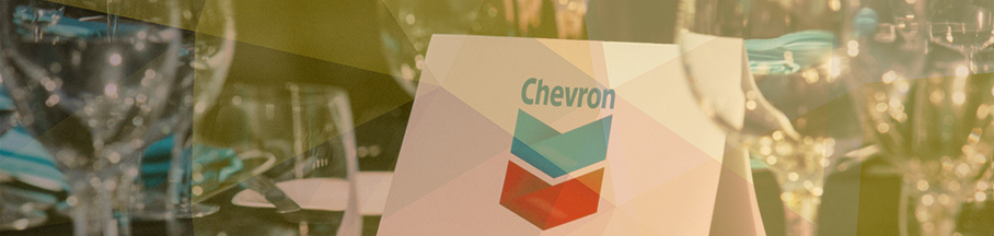 Platinum sponsor Chevron table